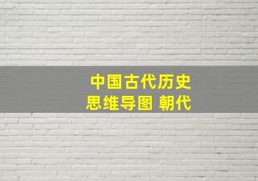 中国古代历史思维导图 朝代